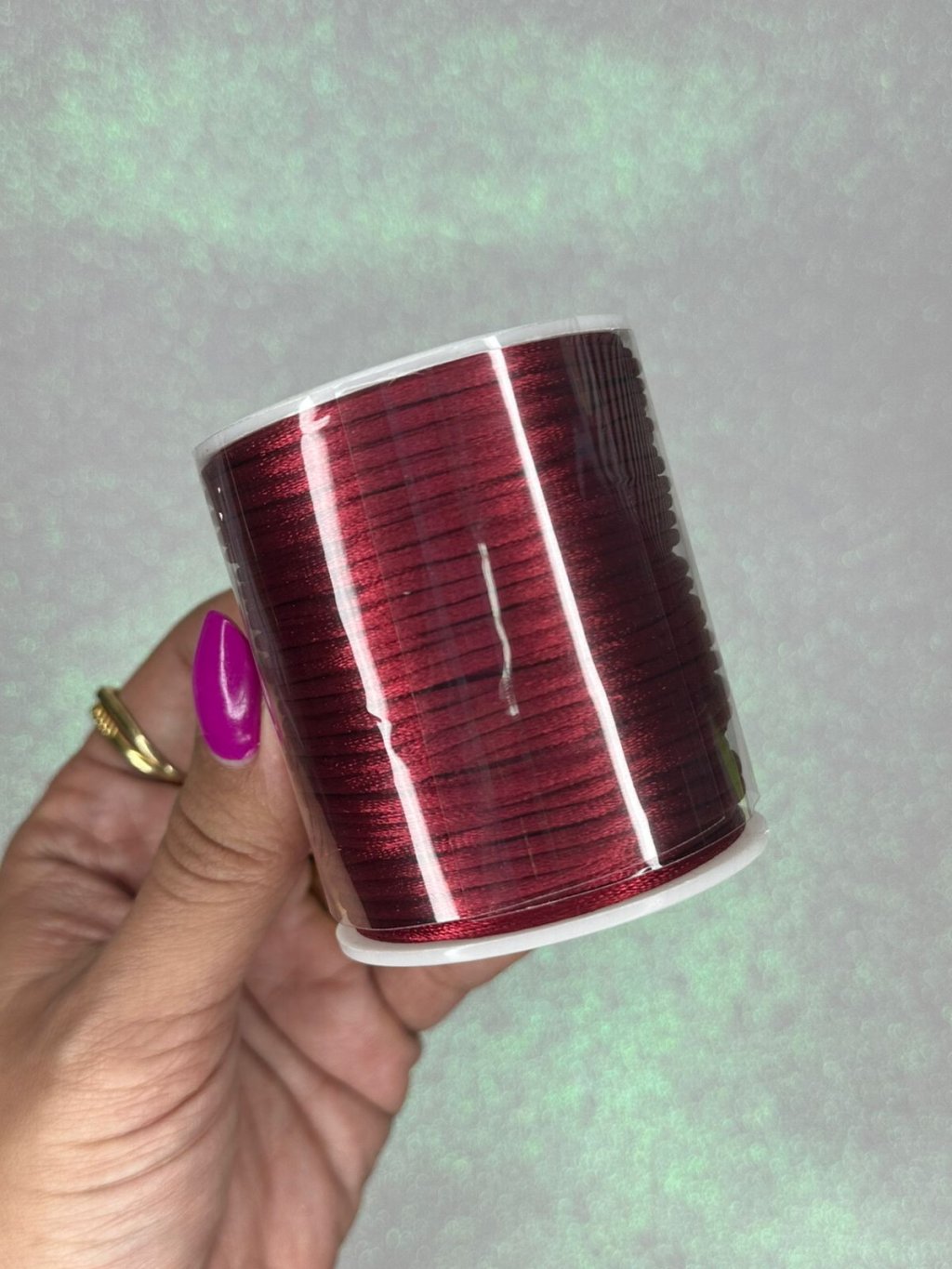 Rabo de rato cetim Yama cor260-MARSALA 2mm 50mt