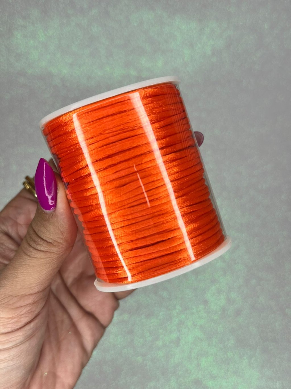 Rabo de rato cetim Yama cor668-LARANJA 2mm 50mt