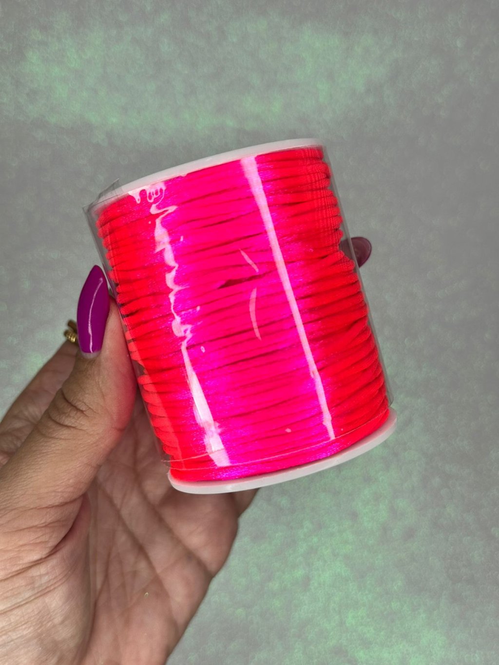 Rabo de rato cetim Yama cor159-ROSA NEON 2mm 50mt