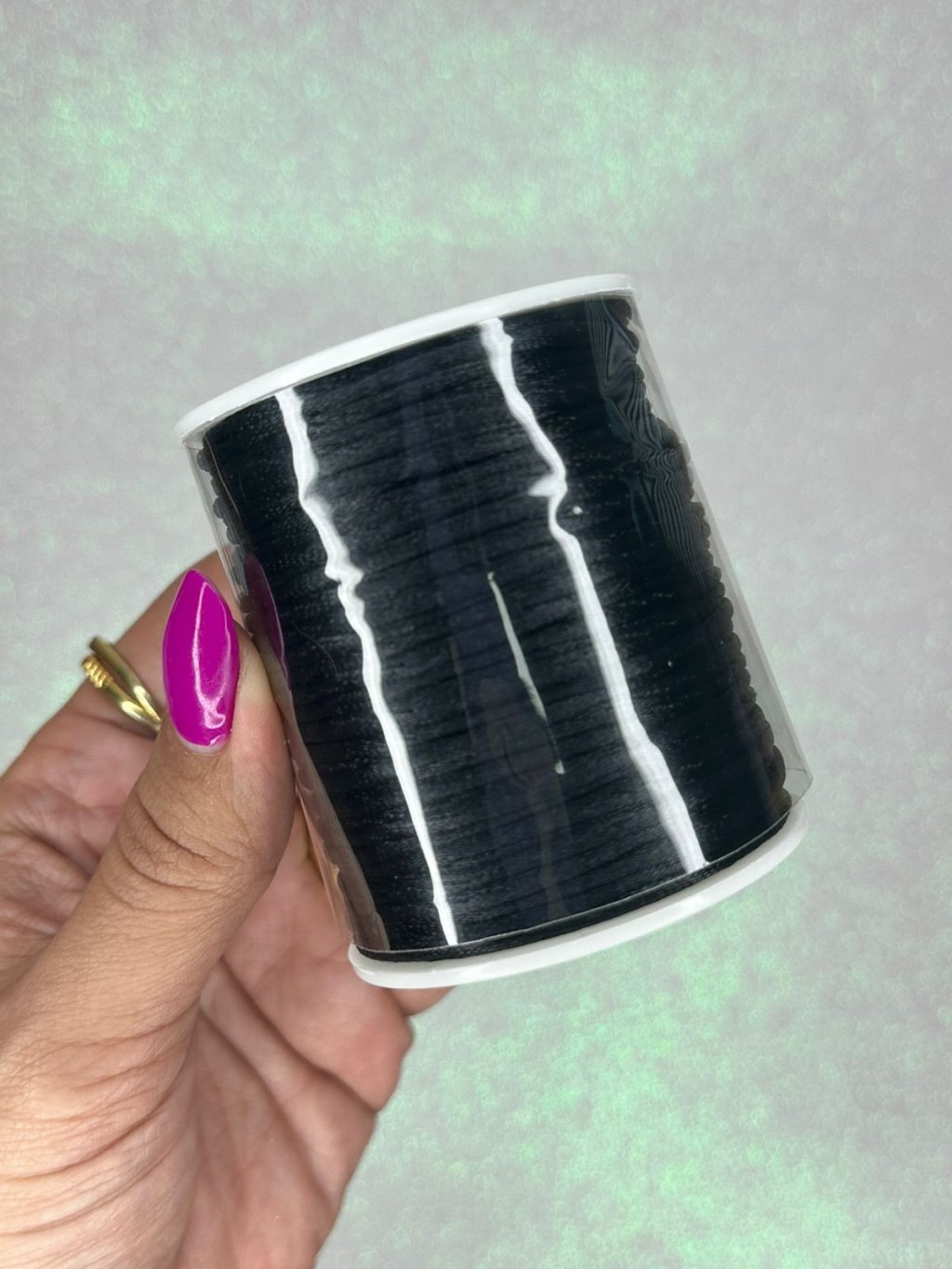 Rabo de rato cetim Yama cor030-PRETO 2mm 50mt