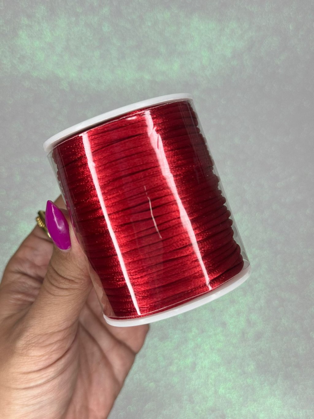 Rabo de rato cetim Yama cor235-VERMELHO 2mm 50mt