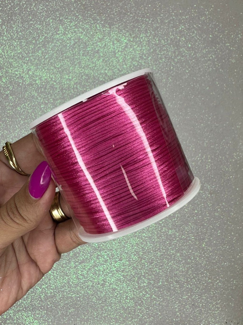 Rabo de rato cetim Yama Cor175-PINK 1mm 100mt