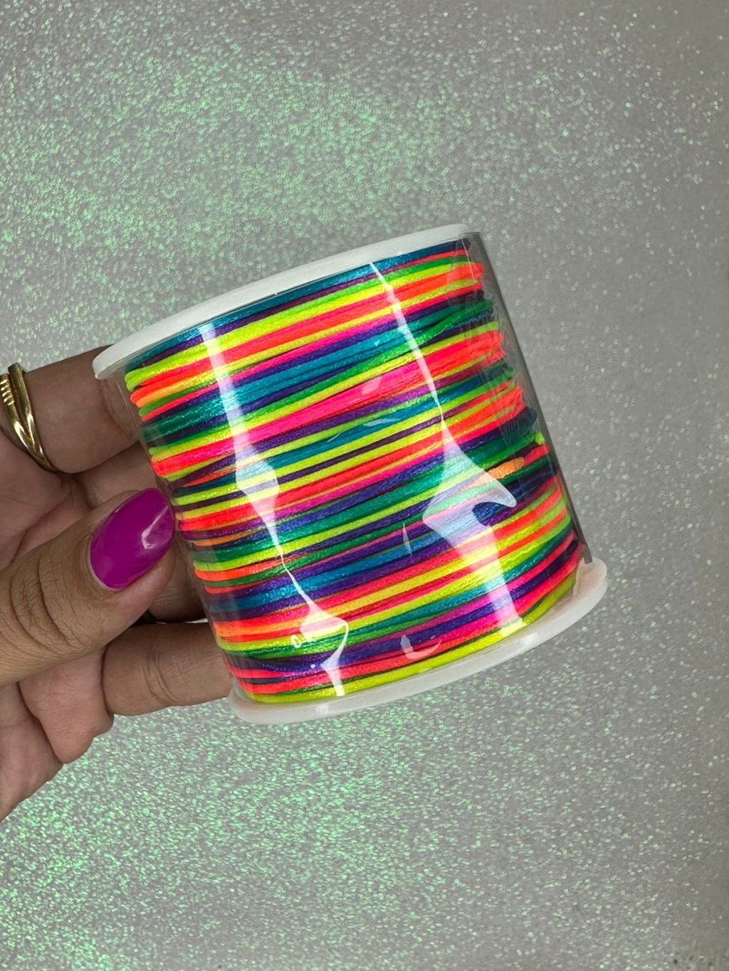 Rabo de rato cetim Yama MULTICOR ESCURO 1mm 100mt