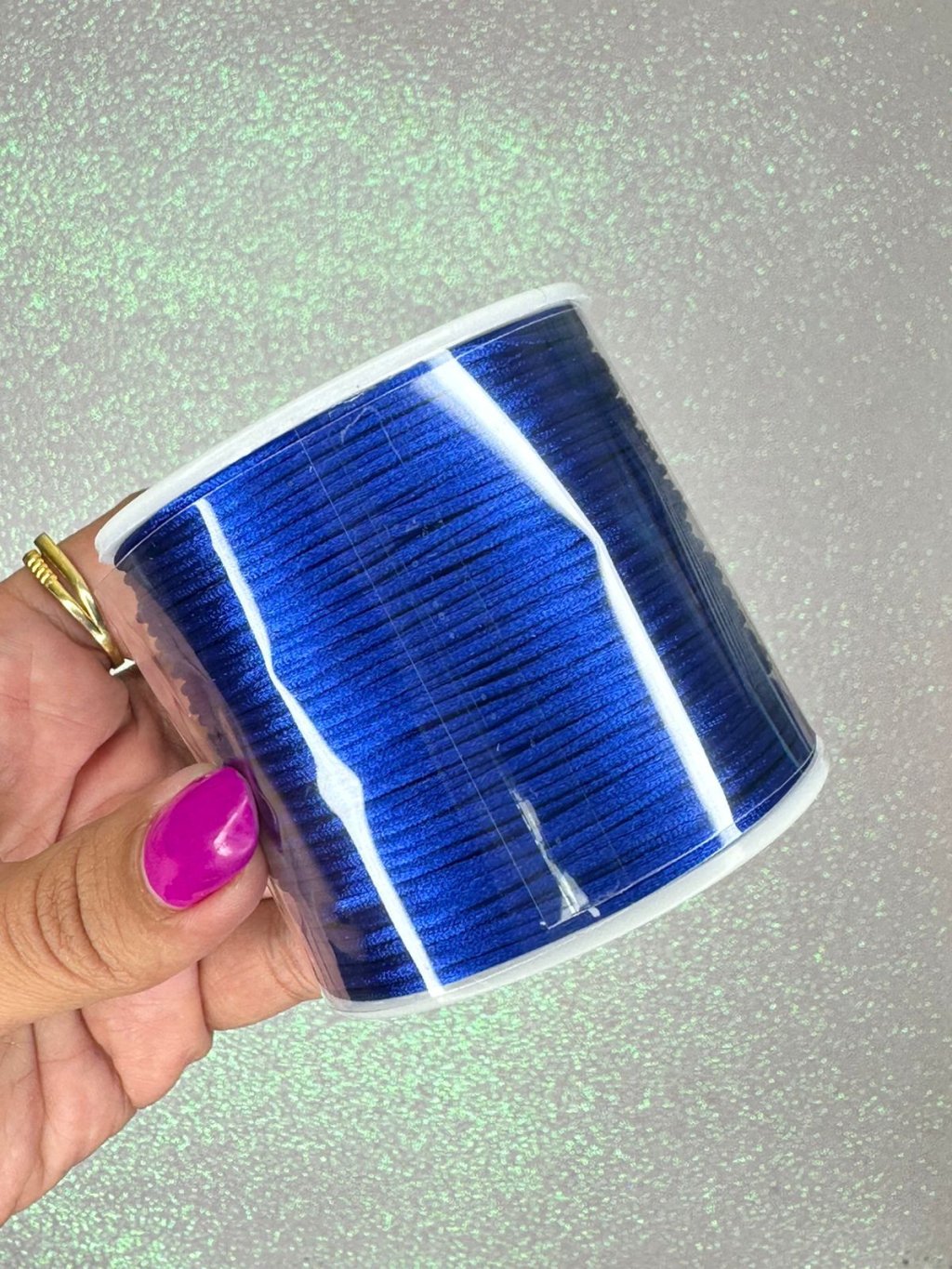 Rabo de rato cetim Yama Cor352-AZUL ROYAL 1mm 100mt