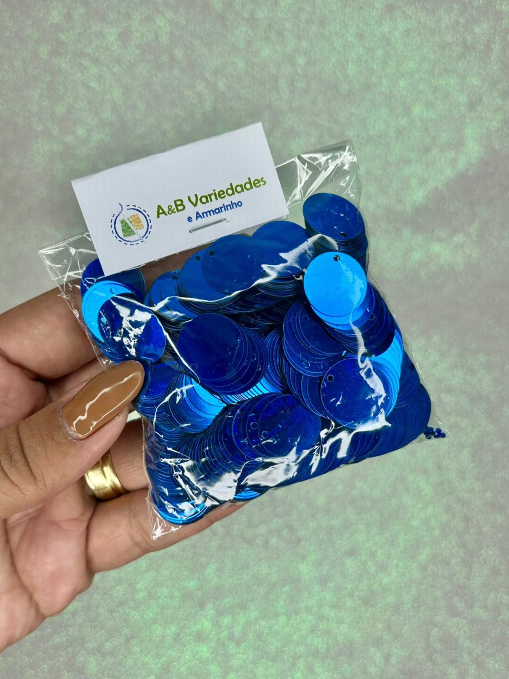 Paetê Metalizado nº16 LImport Ref:50936 AZUL ROYAL 50g