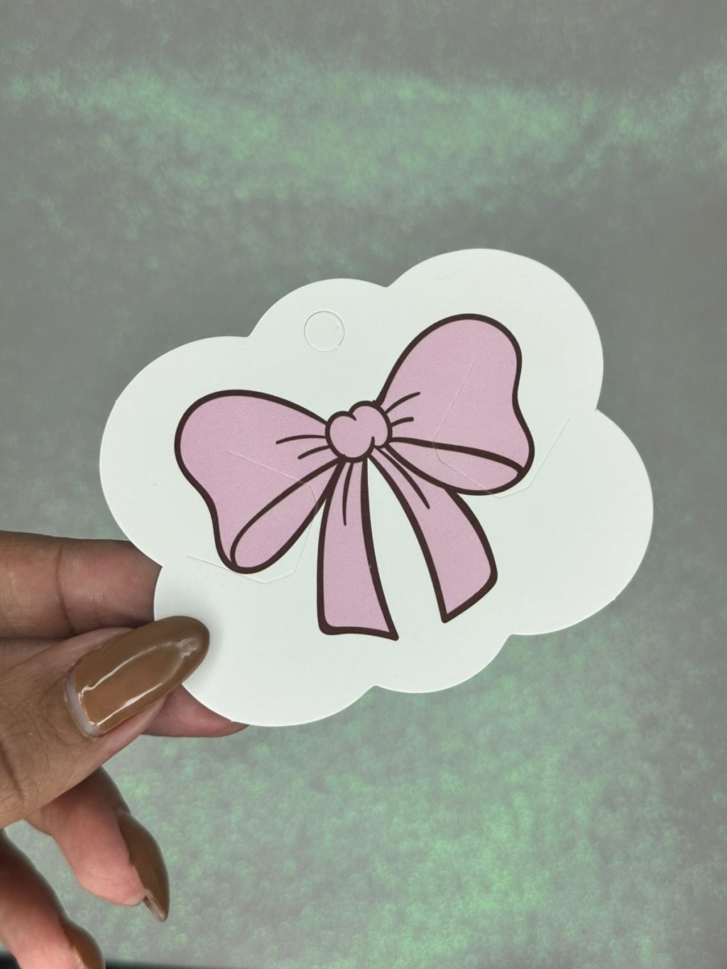 Papeletas Nuvem Lisa Laço ROSA Lomil LM588 8,5cm x 7cm 25und