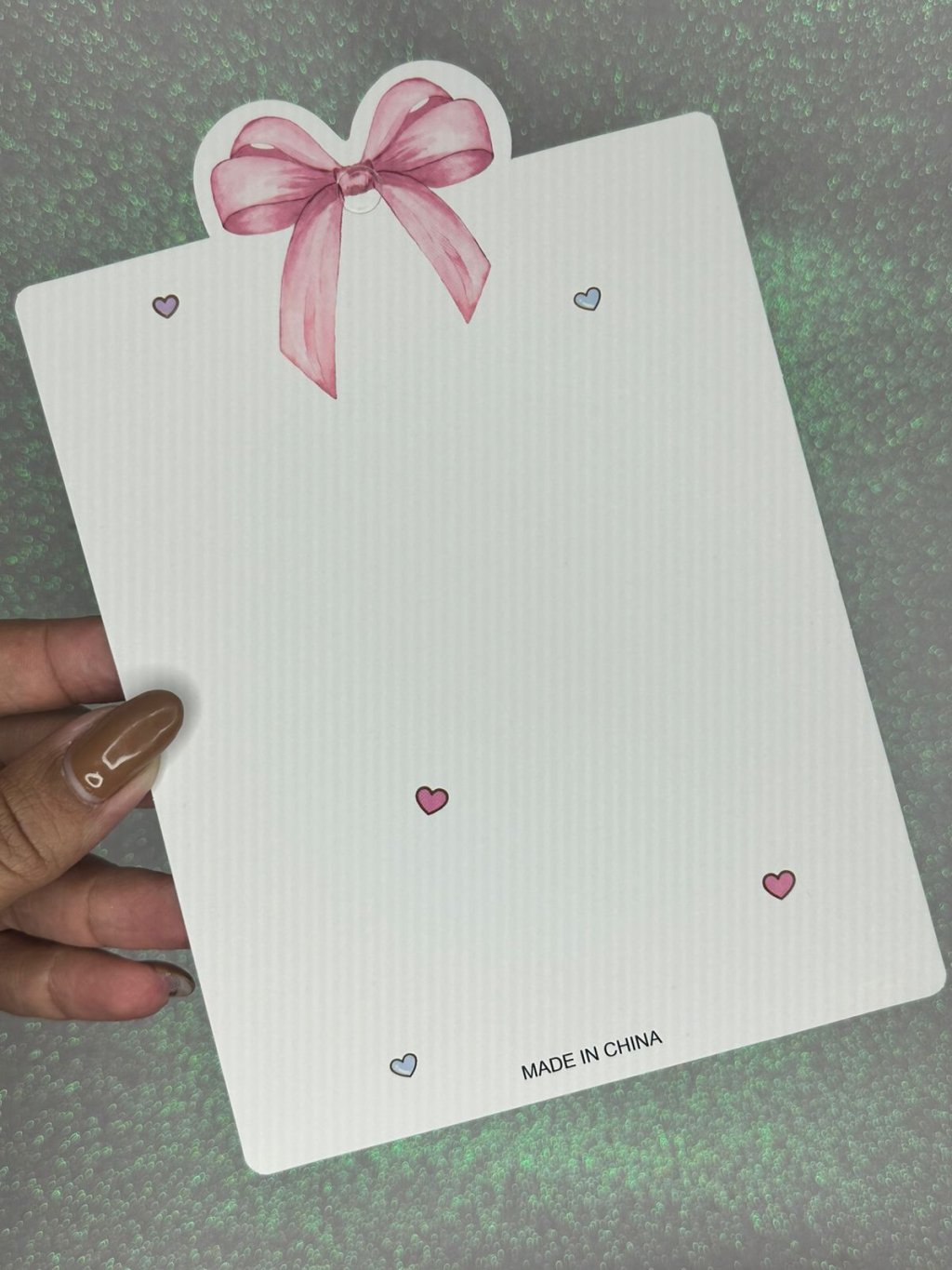 Papeletas para Faixa Laço/Coração Lomil LM590 18,5cm x 13cm ROSA 25und