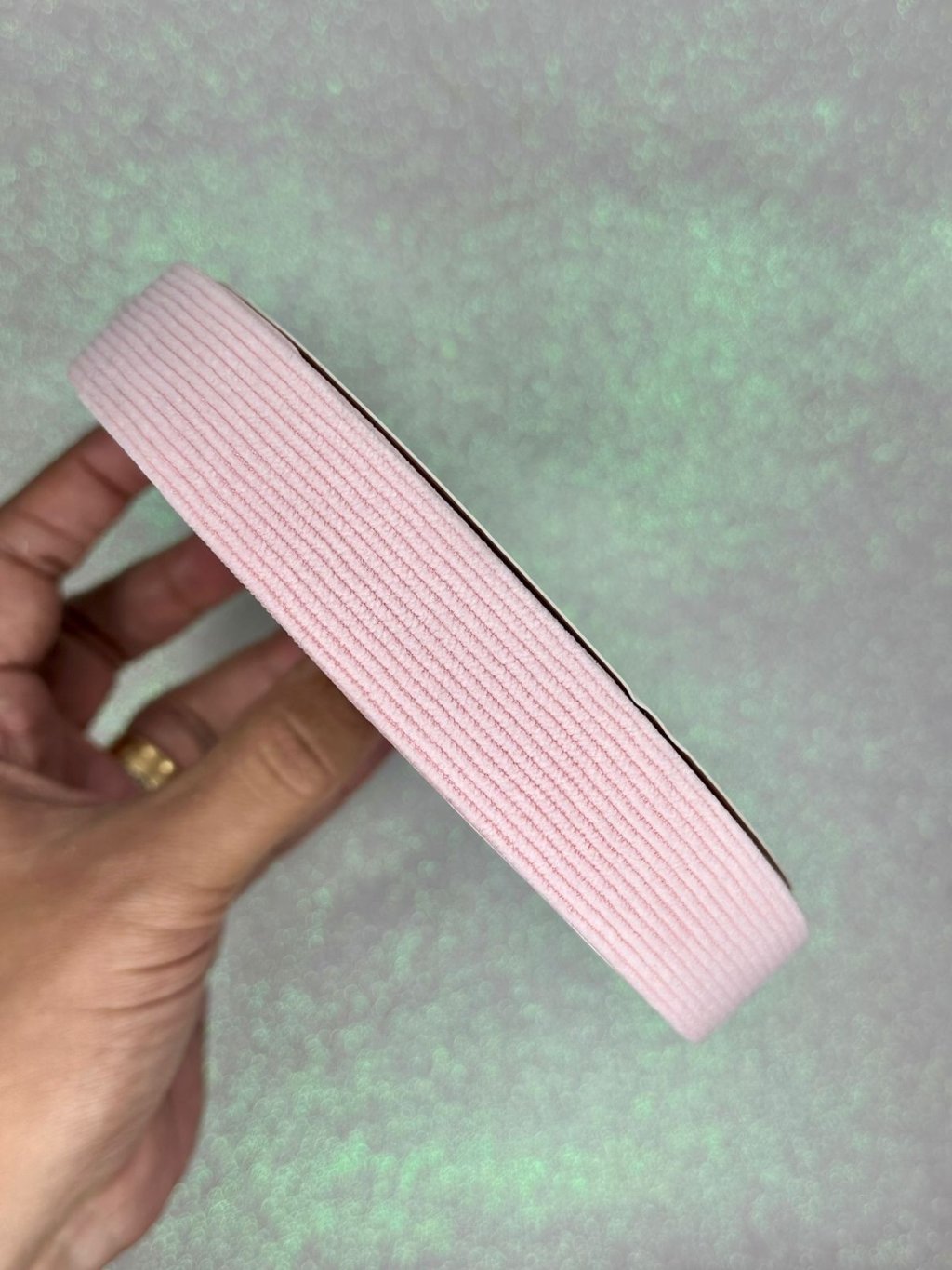 Fita Veludo Cotelê n°5 Mili 25mm 123-ROSA BEBÊ 03mt