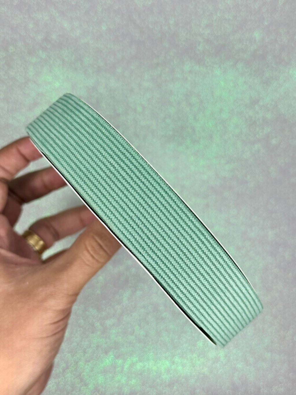 Fita Veludo Cotelê n°5 Mili 25mm 567-VERDE SECO 03mt