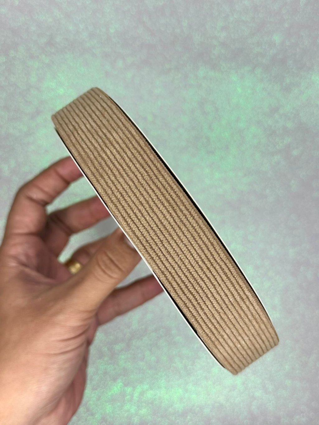 Fita Veludo Cotelê n°5 Mili 25mm 835-CAPUCCINO 03mt