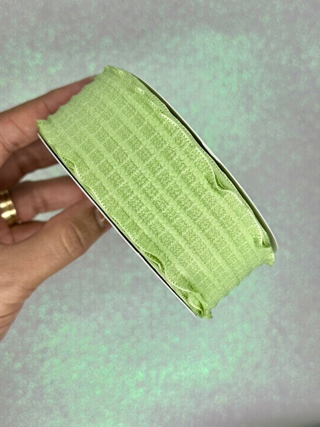 Fita Quadriculada 3D Mili Cor530-VERDE MENTA 38mm 02mt