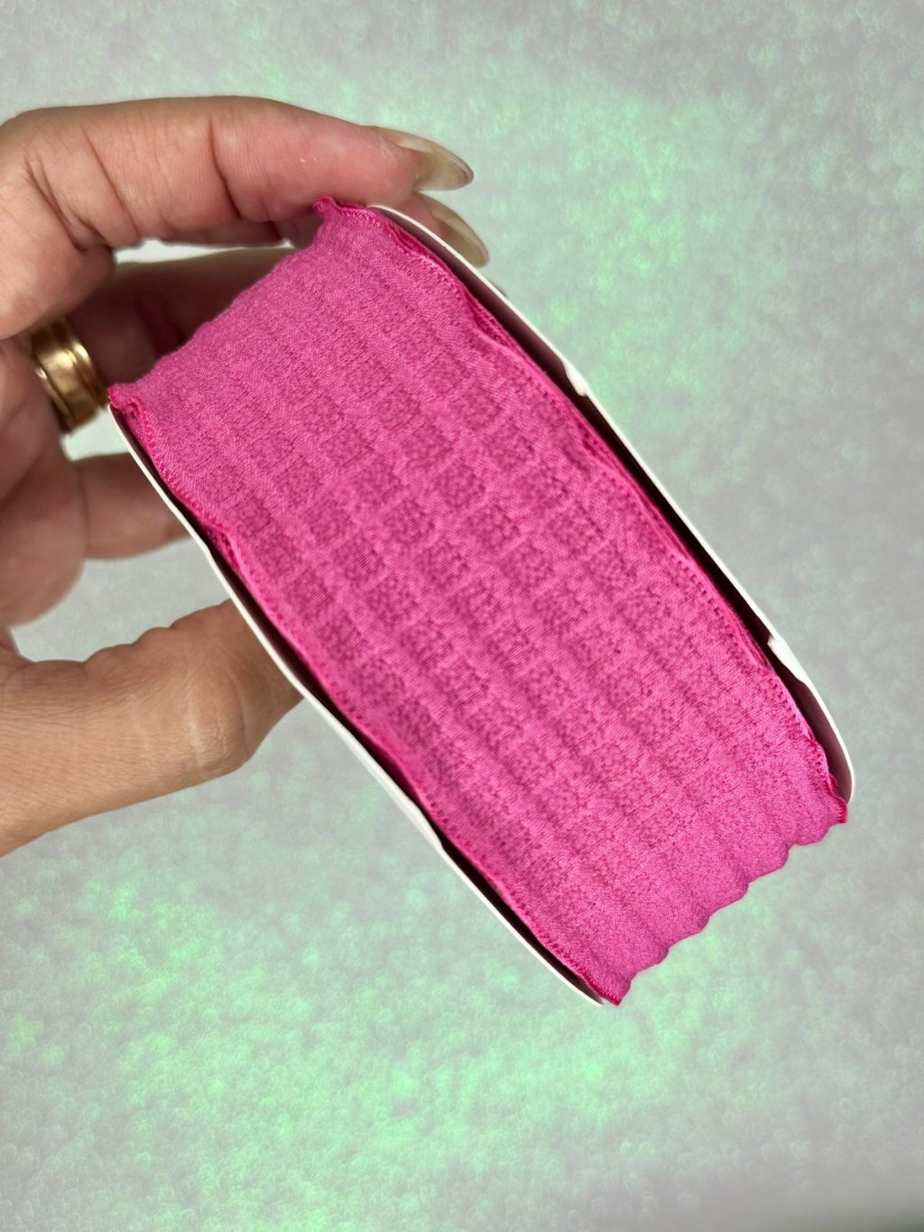 Fita Quadriculada 3D Mili Cor175-PINK 38mm 02mt