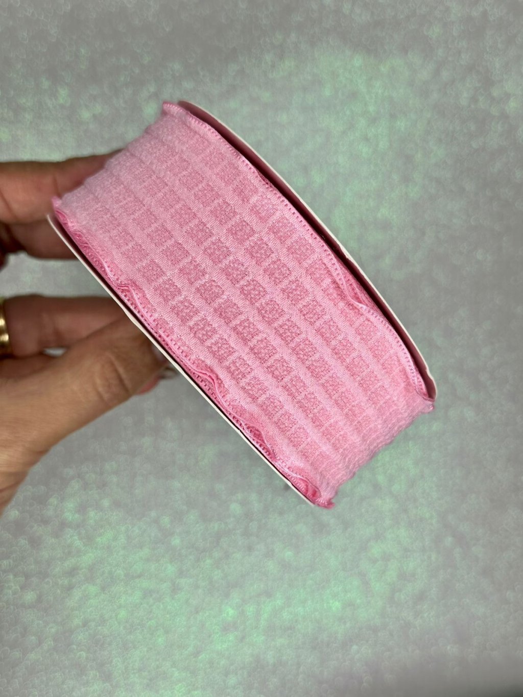 Fita Quadriculada 3D Mili Cor154-ROSA MÉDIO 38mm 02mt