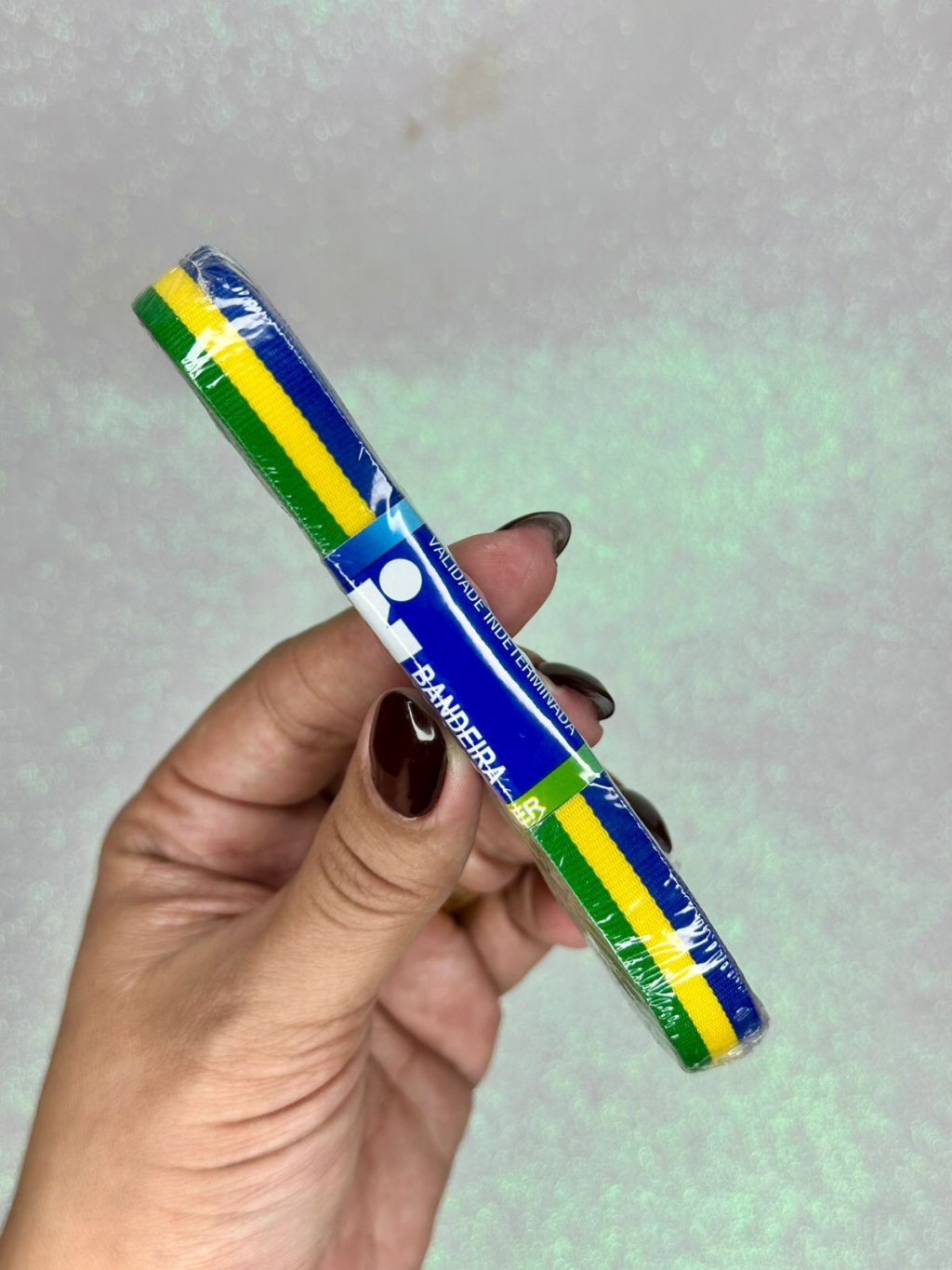 Fita Gorgurão BRASIL Najar Ref:830/2 VERDE/AMARELA/AZUL 10mm 10mt