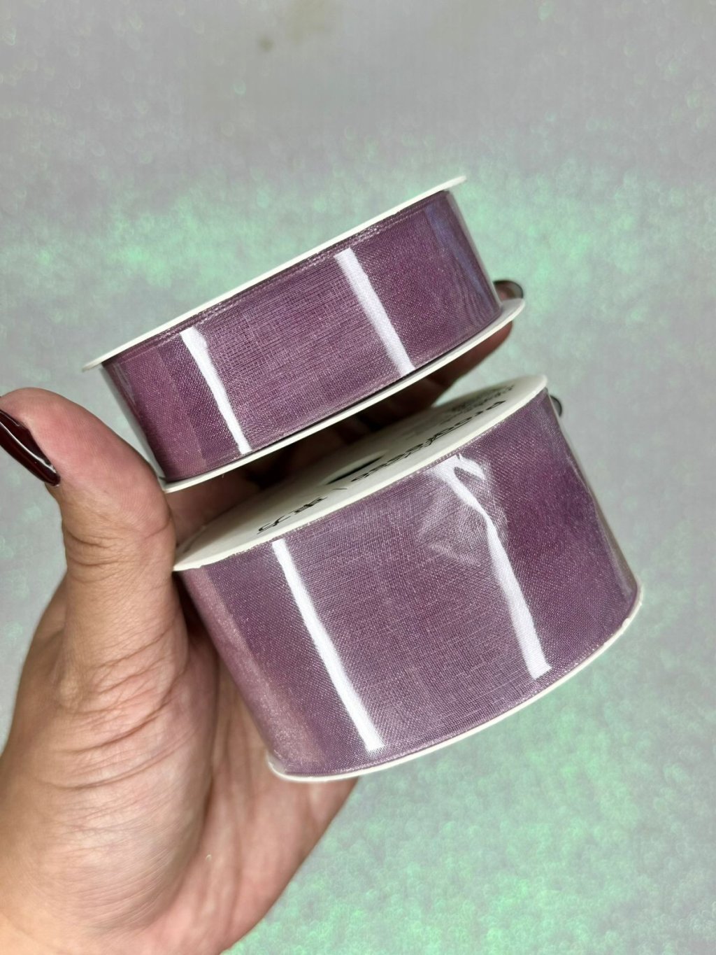 Fita Organza Lisa Progresso Ref:0Z Cor344-ROSE 10mt