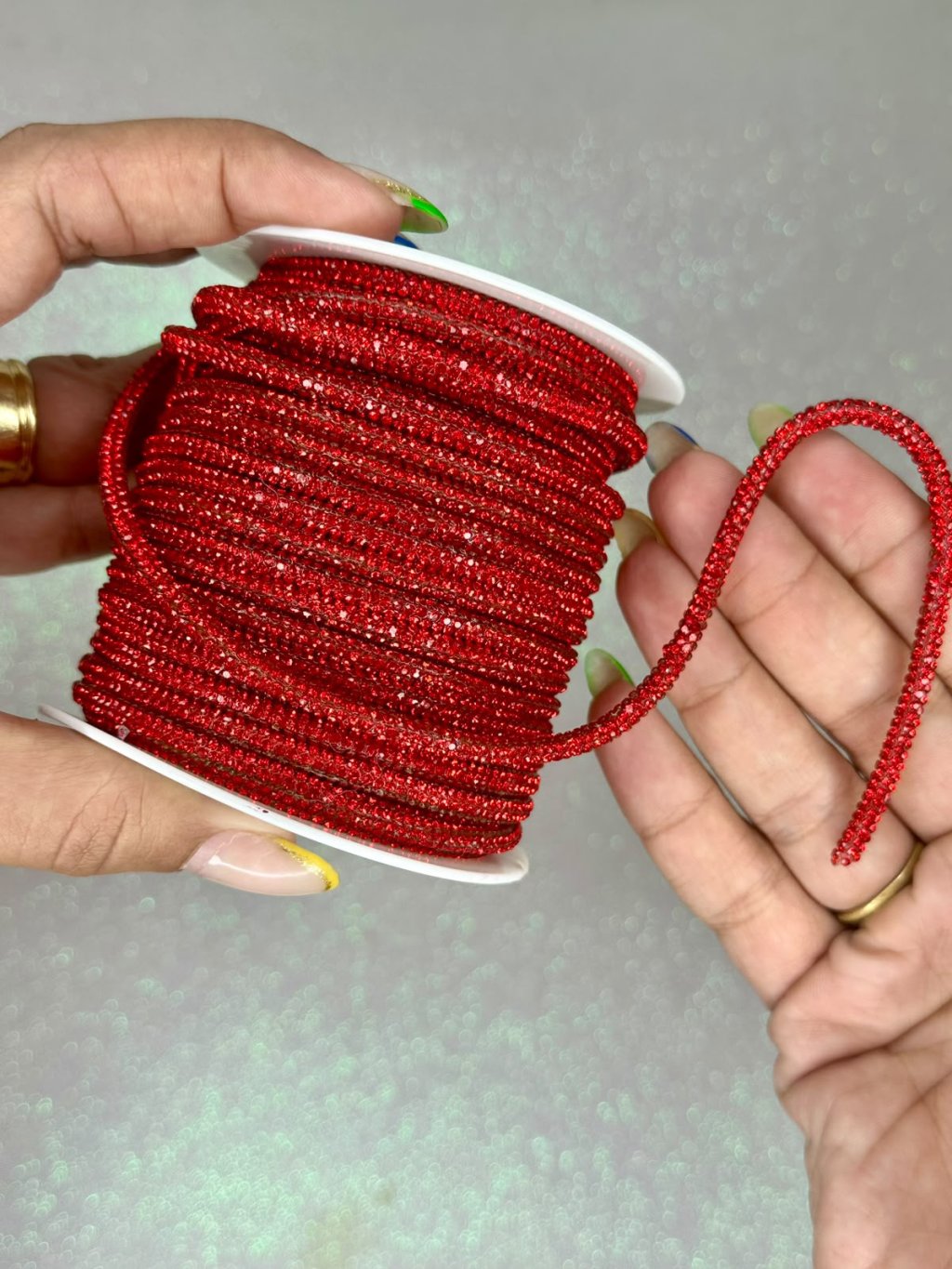 Tubo Strass Lomil Ref:33379 VERMELHO 6mm