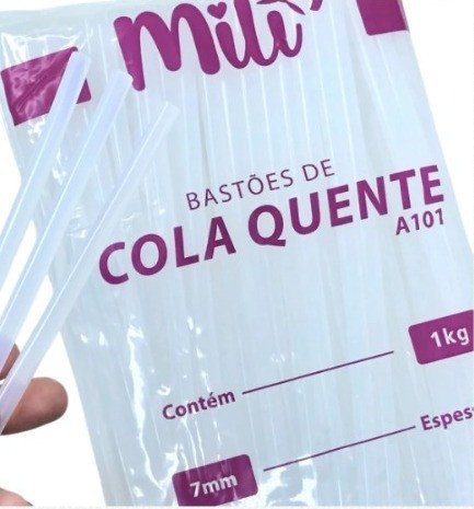 Cola Quente Fina TRANSPARENTE Mili 7mm