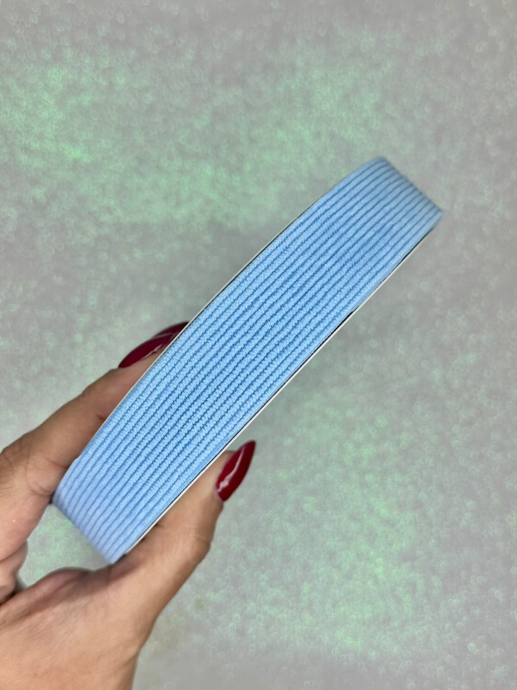Fita Veludo Cotelê n°5 Mili 25mm 308-AZUL CLARO 03mt