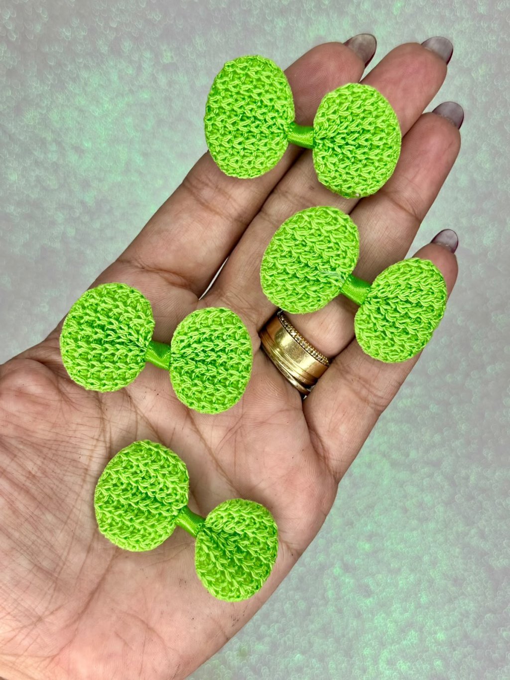 Laço Tricô Mili Ref:33599 VERDE FOLHA 4,5cm 06und