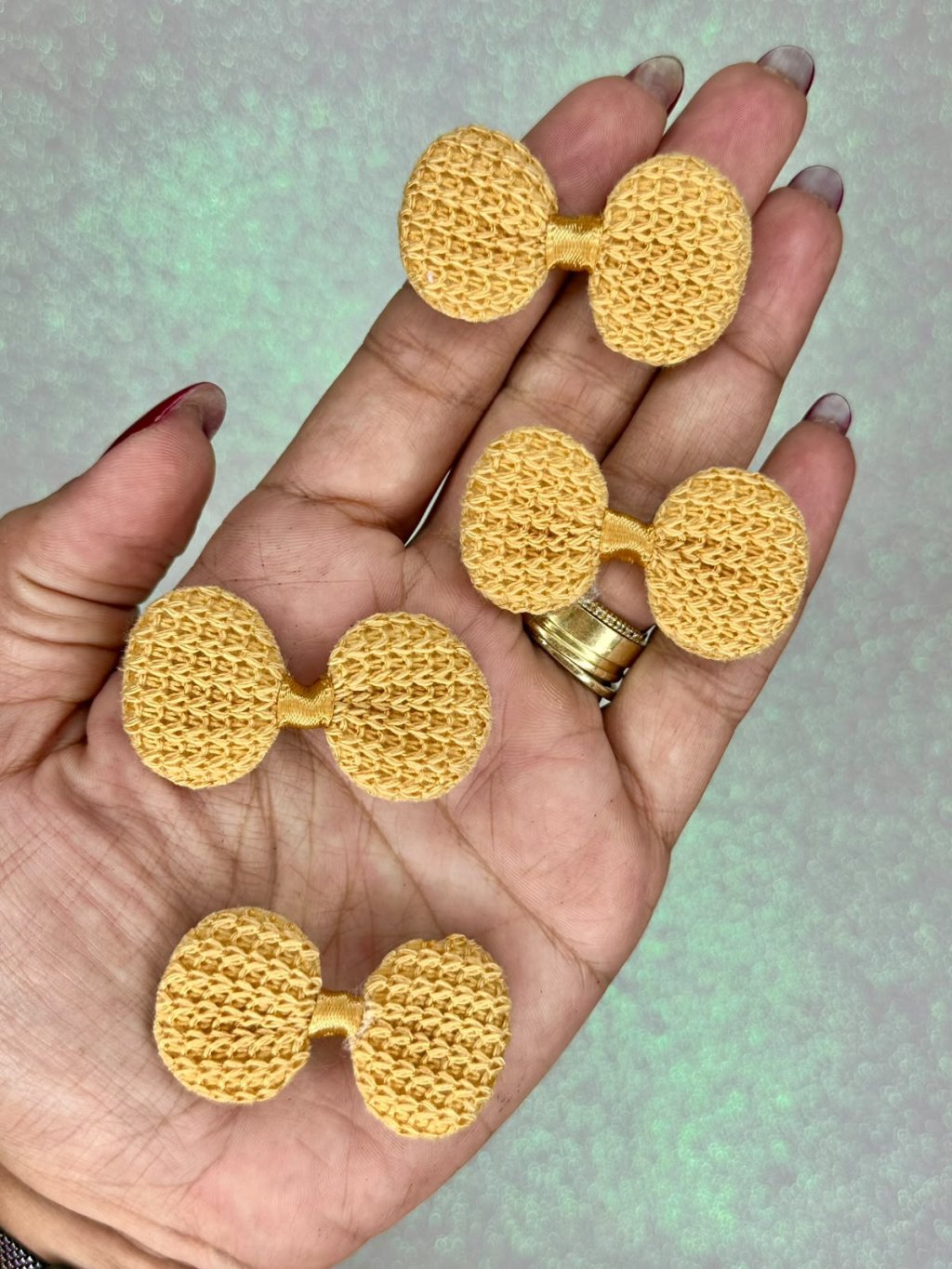 Laço Tricô Mili Ref:33599 CARAMELO 4,5cm 06und