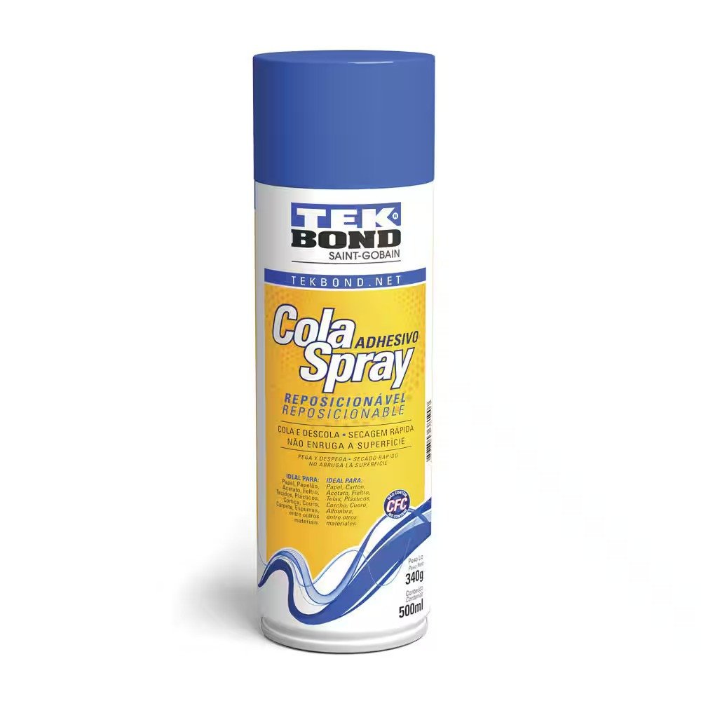 Cola Spray Reposicionável Tekbond 340g/500ml