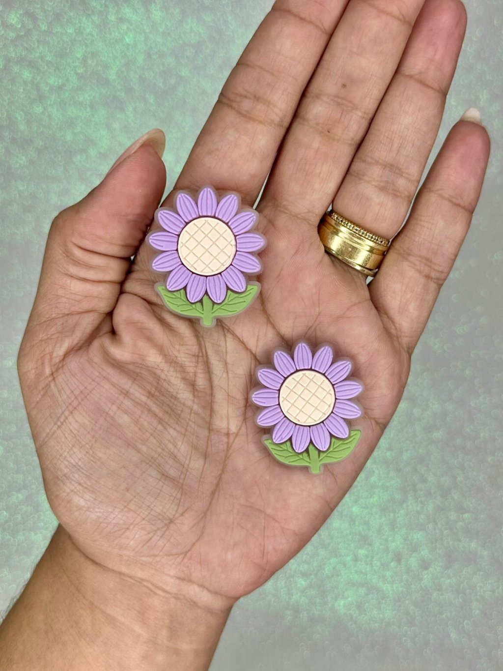Aplique Emborrachado Girassol Mili Ref:32722 LAVANDA 37mm 02und