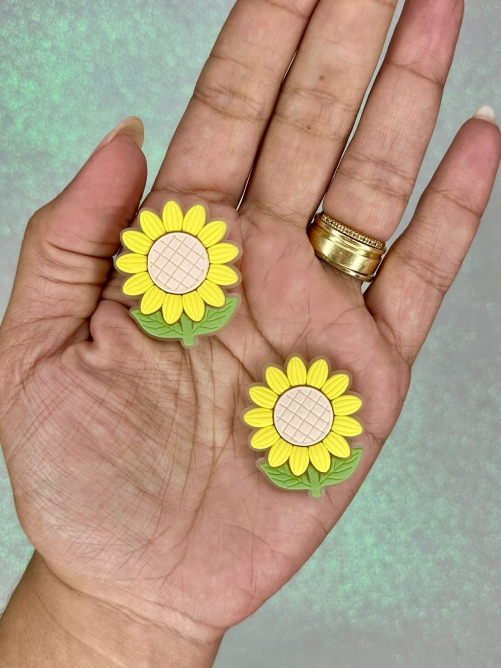 Aplique Emborrachado Girassol Mili Ref:32722 AMARELO CANDY 37mm 02und
