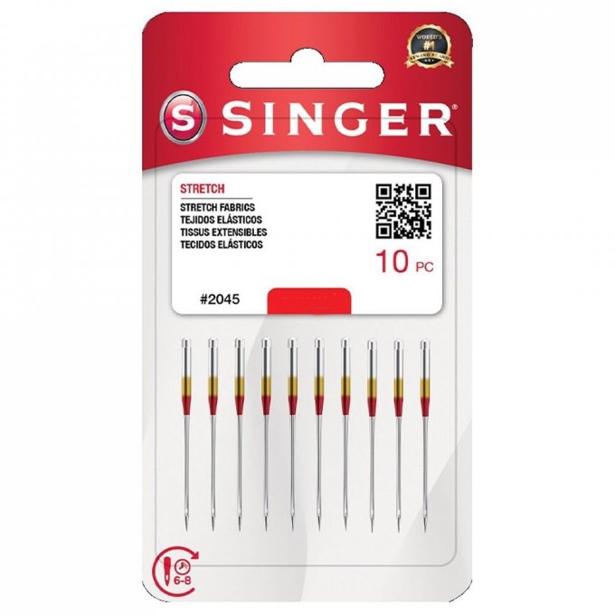 Agulha Máquina Doméstica SINGER 2045 MALHA 10und