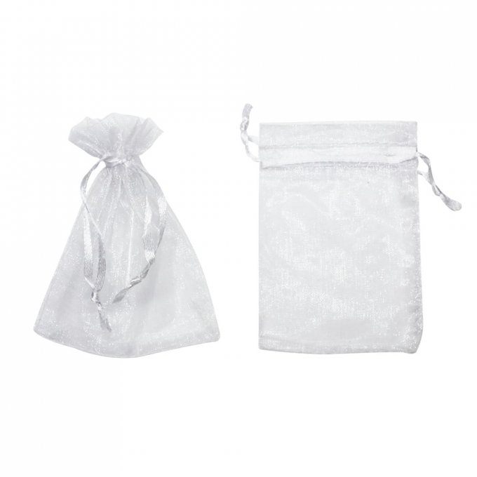 Saco VOIL/ORGANZA ObaImport 07 cm x 09cm BRANCO 10und