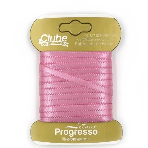 Fita Cetim Lisa n0 PROGRESSO Cor240-ROSA ESCURO 4mm