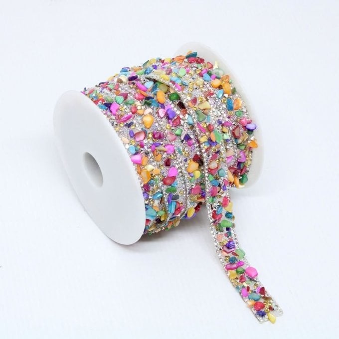 Fita Cascalho/Strass Limport Ref:023796 COLOR 15mm 