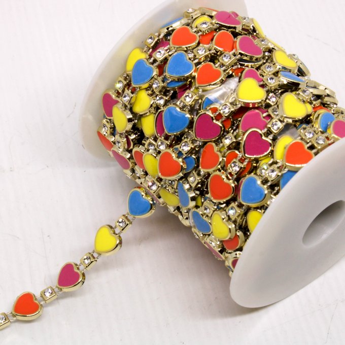 Ajofre/Strass Coração Limport Ref:2447 8mm