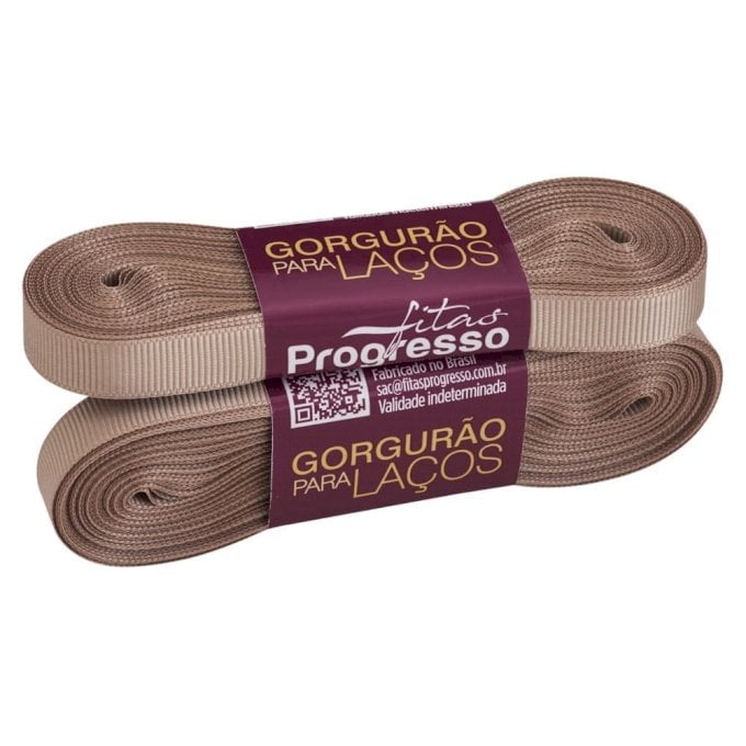 Fita Gorgurão Progresso para Laços Cor2001-AVELÃ GL002 10mm 10mt