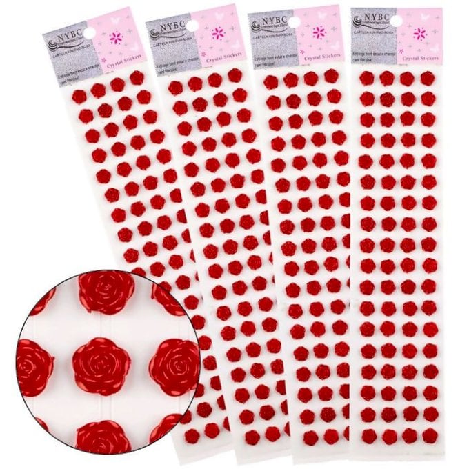 ROSA ADESIVA NYBC COR122-VERMELHA