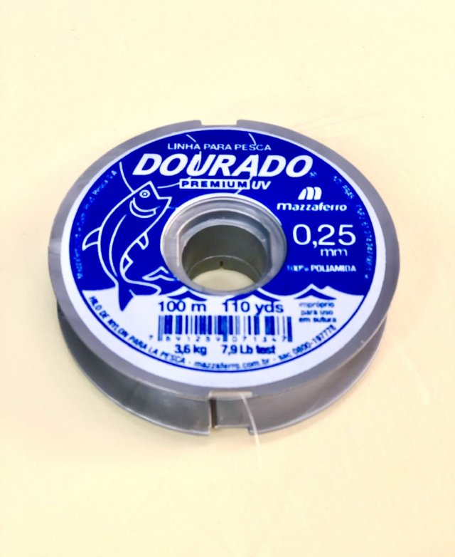 Fio Nylon n°25 DOURADO 100mt