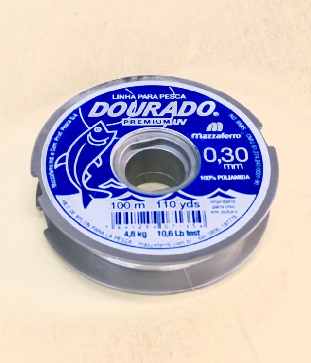 Fio Nylon n°30 DOURADO 100mt