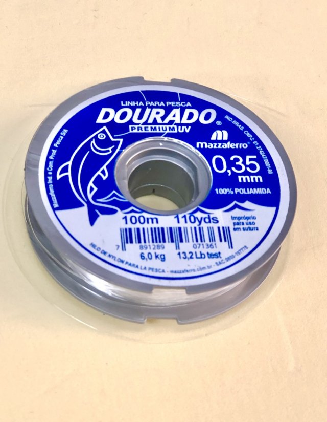 Fio Nylon n°35 DOURADO 100mt