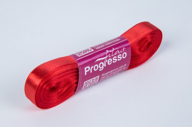 Fita Cetim Lisa n2 PROGRESSO Cor1354-VERMELHO TOMATE 10mm