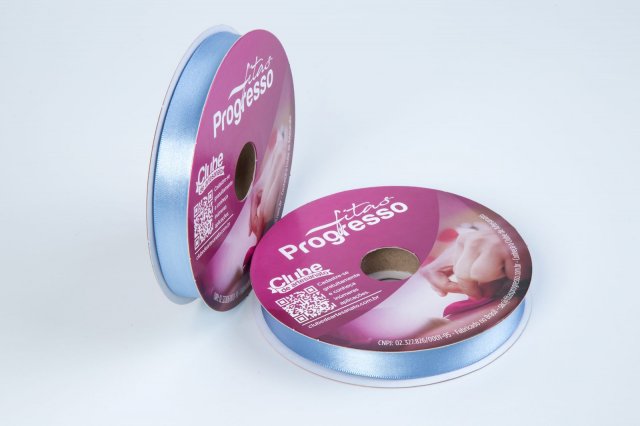 Fita Cetim Lisa n3 PROGRESSO Cor246-AZUL CELESTE 15mm