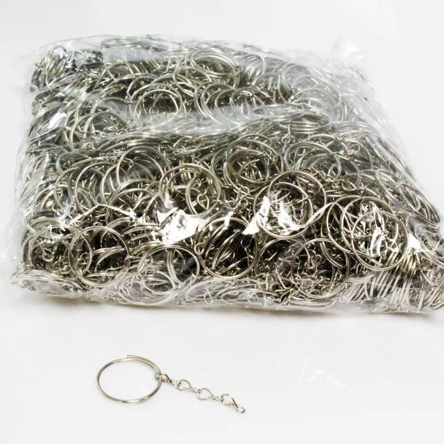 Argola Chaveiro Fina com corrente Nybc 20mm