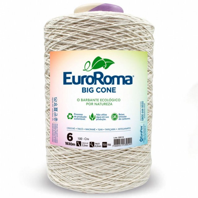Barbante Euroroma n°6 CRU 1373mt 1,8kg