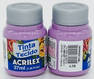 Tinta Tecido Fosca Cor638-FLOR DE MALVA Acrilex