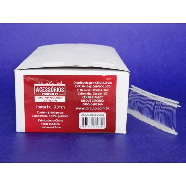 Pino FixPinn etiquetas Circulo 25mm 5000und