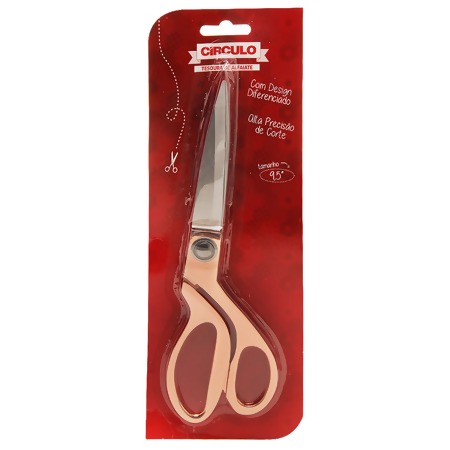 Tesoura Alfaiate Circulo Ref:358843 ROSÊ 23,8cm 9,5''