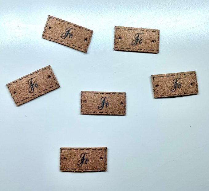 Etiqueta Courino FÉ Marrom 30mm 06und