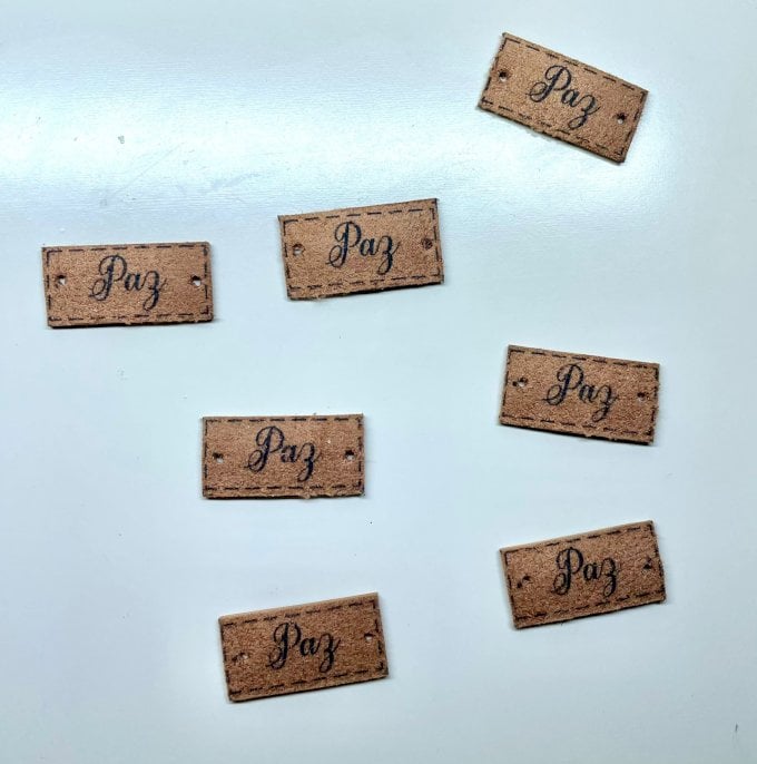 Etiqueta Courino PAZ Marrom 30mm 06und
