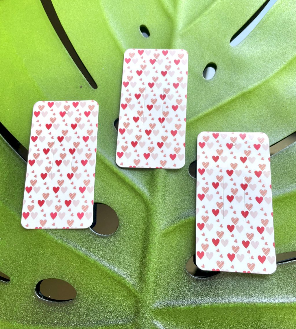 Papeleta Decor(CORAÇÕES) HairClip 8,5cmx4,5cm 25und