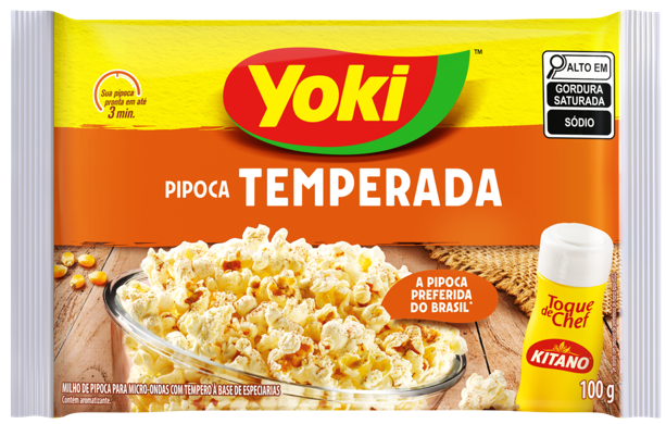 PIPOCA MICRO YOKI TEMPERADA 100g