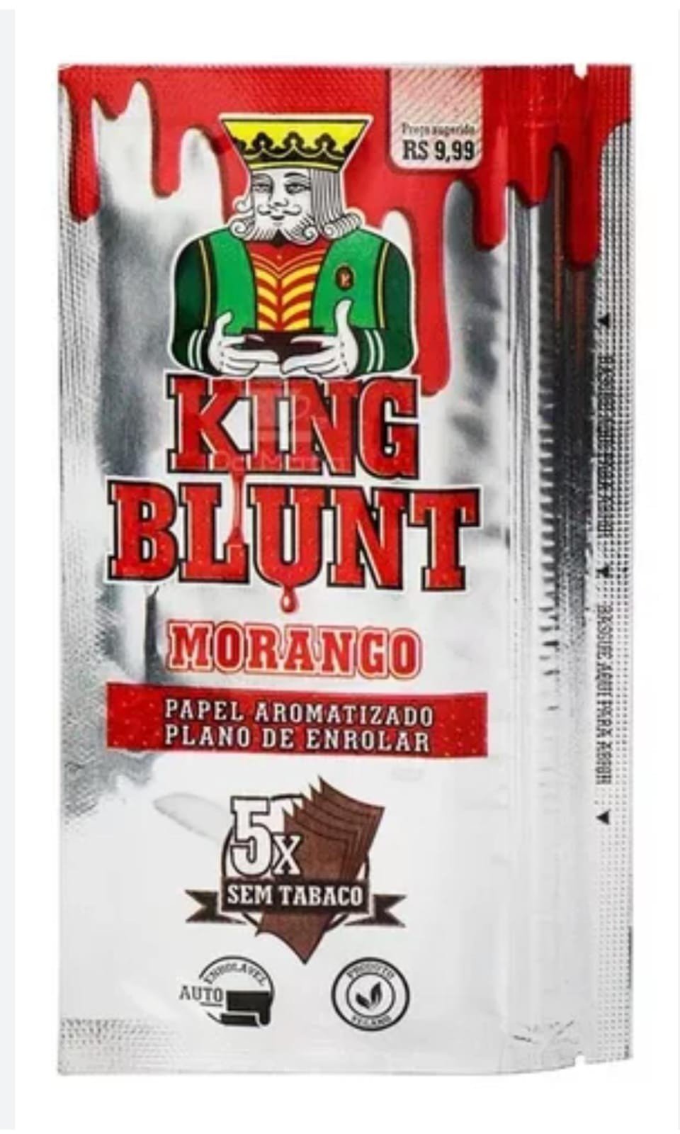 KING BLUNT MORANGO SEM TABACO