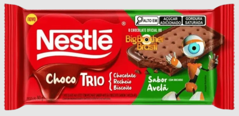 BARRA NESTLE CHOCOTRIO AVELÃ 90G